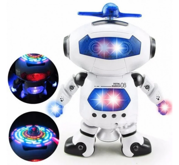 Танцюючий робот Dancing Robot СИНІЙ STURN SPIN
