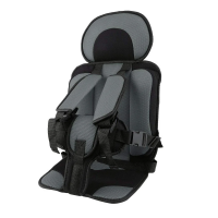 Портативне безкаркасне дитяче автокрісло Child Car Seat Сірий