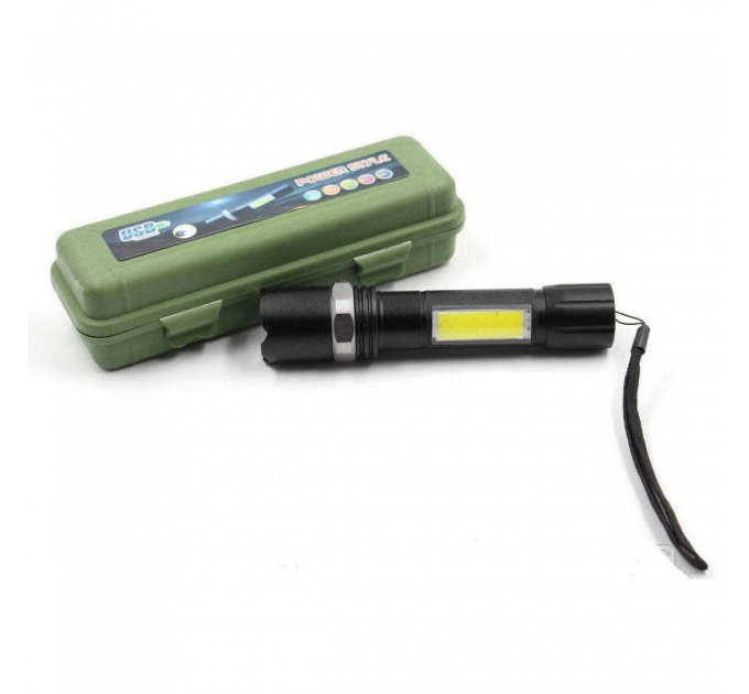 Тактичний потужний акумуляторний LED ліхтар USB COP BL-9626 158000 W Pro Mozer світлодіодний